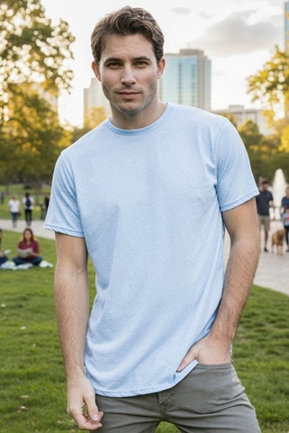 US Blanks US2229 - Mens Short-Sleeve Made in USA Triblend T-Shirt