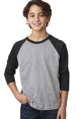 Next Level Apparel 3352 - Youth CVC 3/4-Sleeve Raglan
