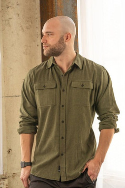 Burnside BU8200 - Mens Solid Flannel Shirt
