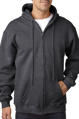 Bayside BA900 - Premium USA-Made Cotton Blend Full-Zip Hoodie
