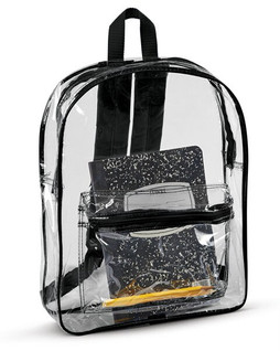 Liberty Bags 7010 - Comfortable Clear PVC Backpack with Padded Straps