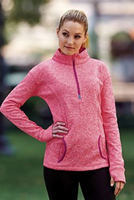 J. America JA8617 - Ladies Cosmic Fleece Quarter-Zip