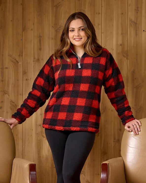 J. America JA8451 - Ladies Epic Sherpa 1/4 Zip