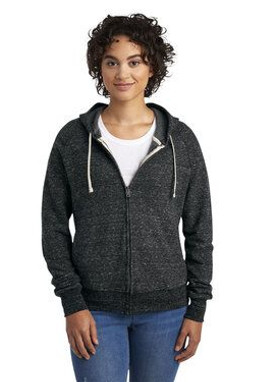 Jerzees 92WR - Ladies Snow Heather Full Zip Hooded Sweatshirt