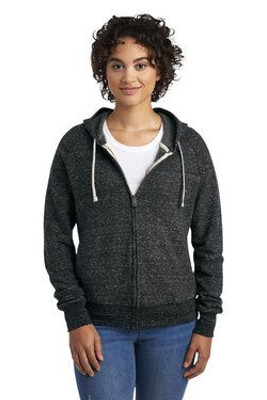 Jerzees 92WR - Ladies Snow Heather Full Zip Hooded Sweatshirt