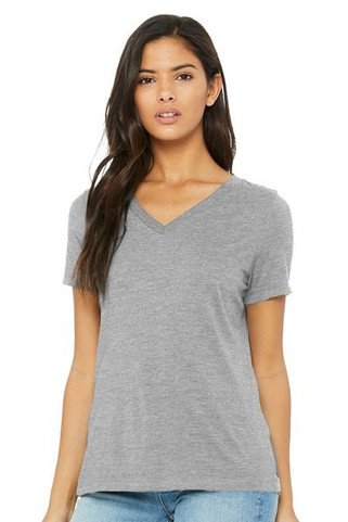 Bella+Canvas 6405CVC - Ladies Relaxed Heather CVC Jersey V-Neck T-Shirt