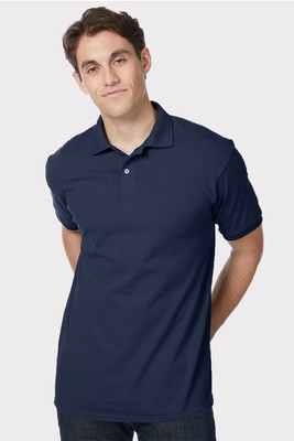 Hanes 054 - Adult 50/50 EcoSmart® Jersey Knit Polo