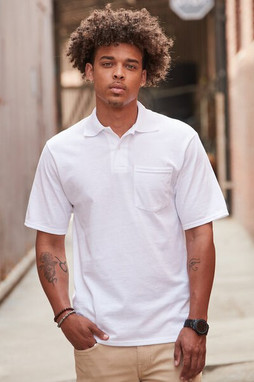 Jerzees 436P - Adult SpotShield Pocket Jersey Polo