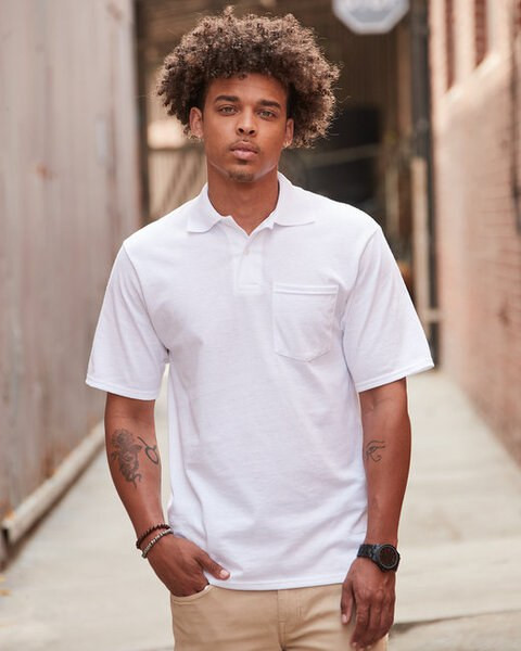Jerzees 436P - Adult SpotShield Pocket Jersey Polo
