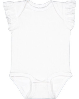 Rabbit Skins 4439 - Infant Flutter Sleeve Bodysuit