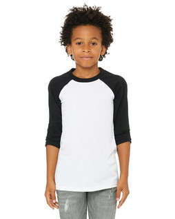 Bella+Canvas 3200Y - Youth 3/4-Sleeve Baseball T-Shirt