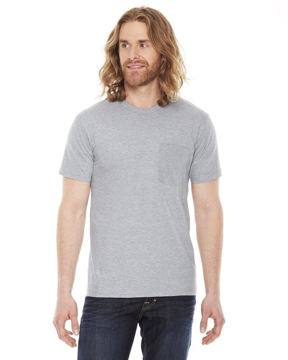 American Apparel 2406W - Unisex Fine Jersey Pocket Short-Sleeve T-Shirt