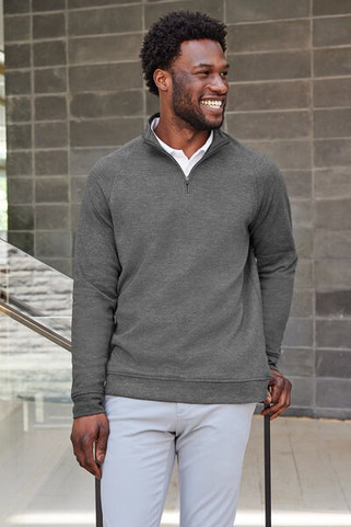 Devon & Jones DG481 - Mens New Classics Charleston Quarter-Zip