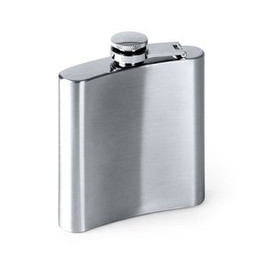WALKER Stainless steel flask with safety anti-drip closure - EgotierPro BI4141