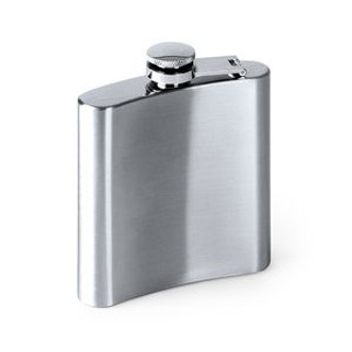 WALKER Stainless steel flask with safety anti-drip closure - EgotierPro BI4141