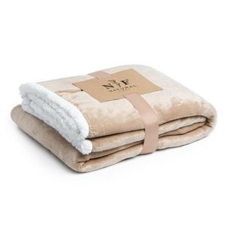 GLORY Sherpa-style blanket in 380 gsm fleece - EgotierPro BK5626