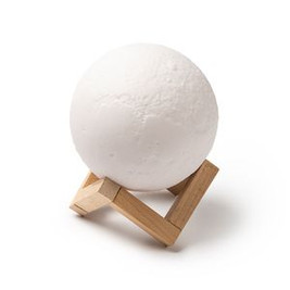 MOON Elegant lunar design wireless speaker with wooden base - EgotierPro BS3197