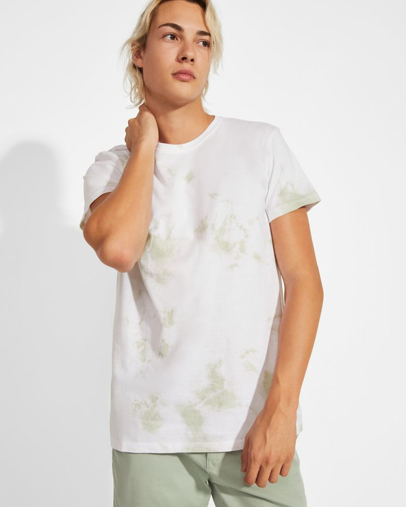 Roly CA6556 - JOPLIN Unisex-Kurzarm-T-Shirt mit Tie-Dye-Effekt