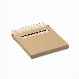 KOEL Set of 12 wooden pencils in a recycled cardboard box - EgotierPro LA7996