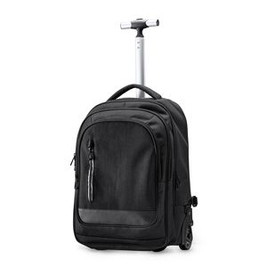 GARNES Wheel trolley backpack made of 300D heather polyester - EgotierPro MO7178