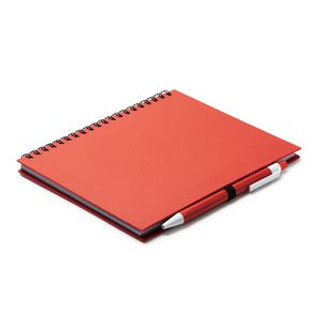 LEYNAX Spiral ring notebook with plain sheets and pen holder - EgotierPro NB7994