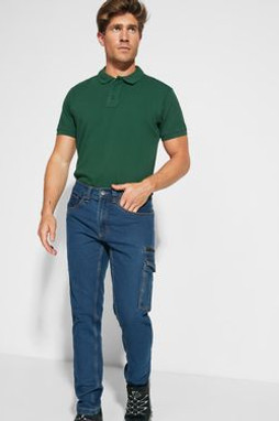 Roly PA8402 - RAPTOR Calça estilo vaqueiro com multibolsos