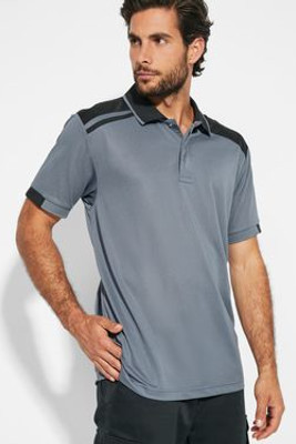 Roly PO8410 - SAMURAI Antibacterial short-sleeve polo shirt in a colour combination design