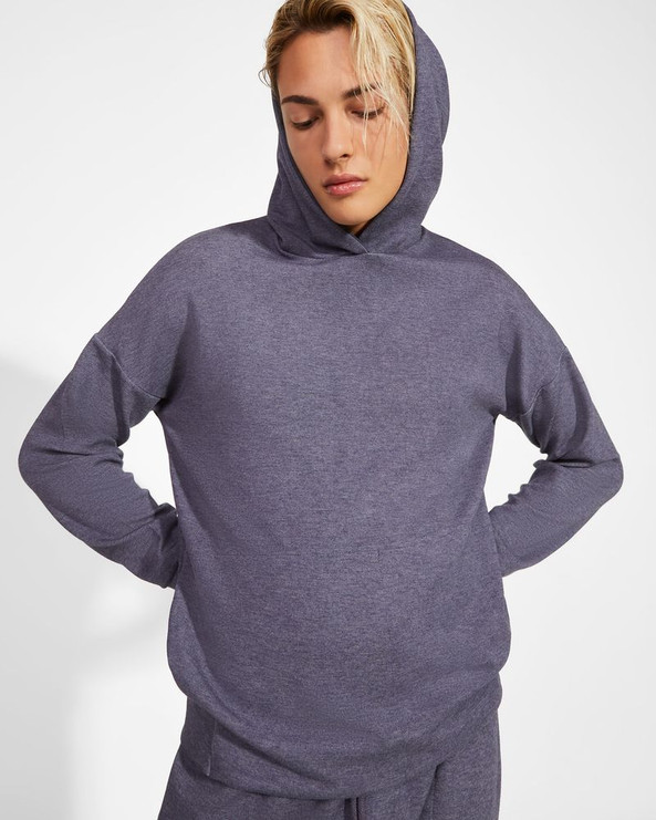 Roly SU1119 - MANASLU Sweat unissexo com capuz em tecido leve