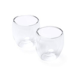 CAPSUL Set aus 2 doppelwandigen Gläsern aus Borosilikatglas - EgotierPro VA4132