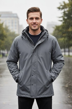 Barents BARAK - Mens Waterproof Oxford Parka with Custom Zipper
