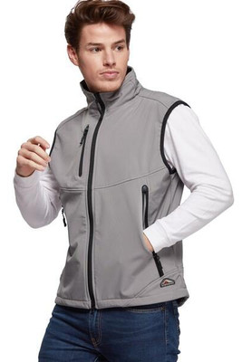 Mustaghata CARBONE - BODYWARMER SOFTSHELL FOR MEN 3 LAYERS