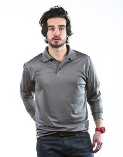 Mustaghata PLAYOFF - POLO ATTIVA DA UOMO A MANICHE LUNGHE