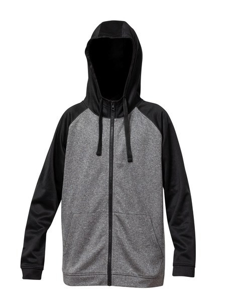Blank Activewear ML444 - Unisex Performance Full Zip Hoodie with Mock Neck