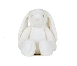 MUMBLES MM050 - Cuddly Zippered Bunny Plush Toy for All Ages