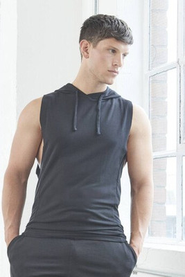 Just Cool JC053 - Just Cool Men's Sporty Sleeveless Hoodie with UV Protection