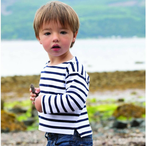 Babybugz BZ052 - Organic Nautical Baby T-Shirt with Easy Snaps