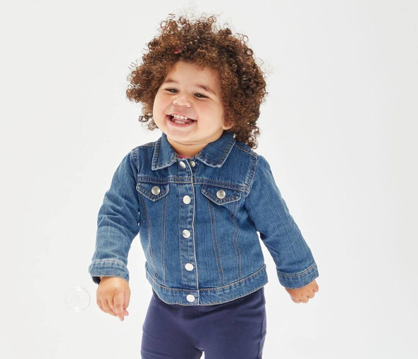 Babybugz BZ053 - Organic Cotton Unisex Baby Denim Jacket BZ053
