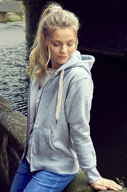 MANTIS MT084 - WOMENS SUPERSTAR ZIP-THROUGH HOODIE