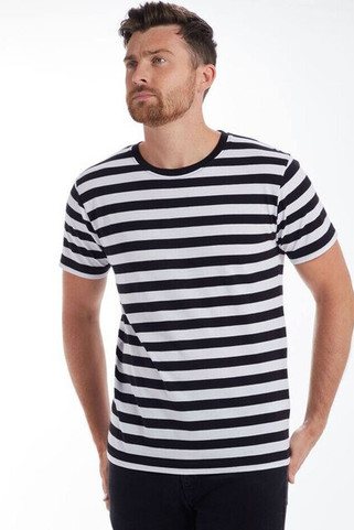 Mantis MT109S - Mens striped t-shirt