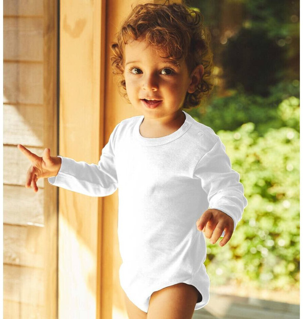 NEUTRAL O11130 - BABIES LONG SLEEVE BODYSTOCKINGS