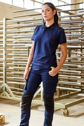 VELILLA VL5519S - 2-TONE STRETCH POLO SHIRT