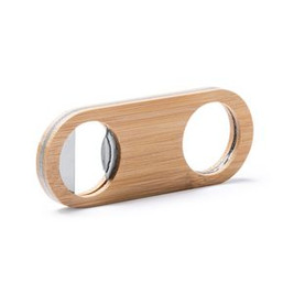 COLINS Compact design opener made of bamboo with a stainless steel interior and upper die-cast for hanging - EgotierPro AB4111