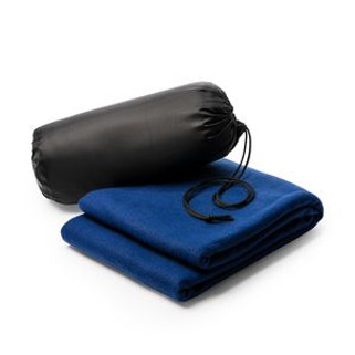 BRANDON Fleece blanket made from RPET recycled polyester with practical pouch - EgotierPro BK5624