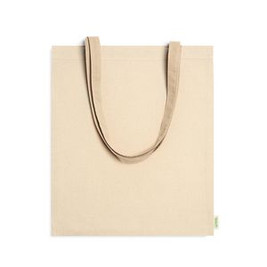 BERNA 100% organic cotton bag with reinforced 70 cm long handles - EgotierPro BO7156