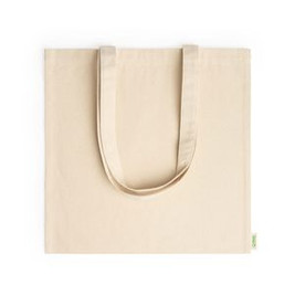 GRETA 100% organic cotton bag with practical 70 cm long handles - EgotierPro BO7167