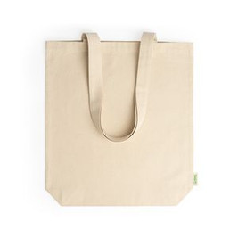KENSAL 100% organic cotton bag with gusset and practical 70 cm long handles - EgotierPro BO7168