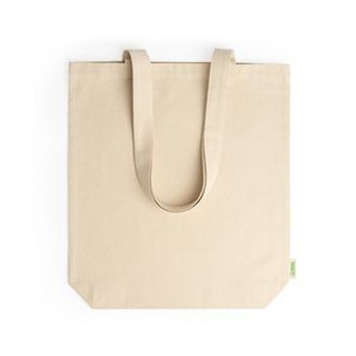 KENSAL 100% organic cotton bag with gusset and practical 70 cm long handles - EgotierPro BO7168