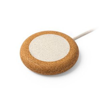 SULAC Wireless charger with natural cork body - EgotierPro CR3031