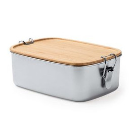 DAIKON 304 stainless steel lunch box with bamboo lid - EgotierPro FI4103