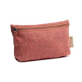 REMO Multipurpose toilet bag in recycled cotton with matching zip and puller - EgotierPro NE7562